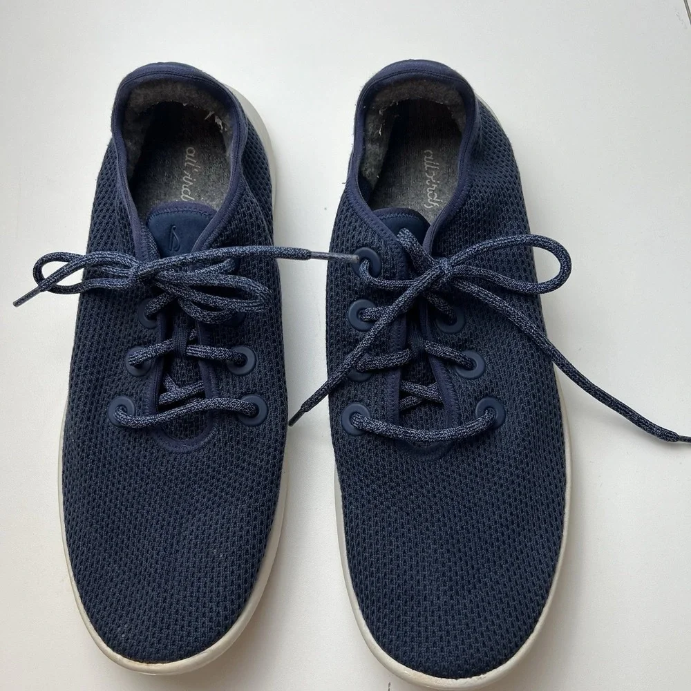 Allbirds Men's  TR Tree Runners Size 12 Blue Sneakers Lace Up Comfort Shoes